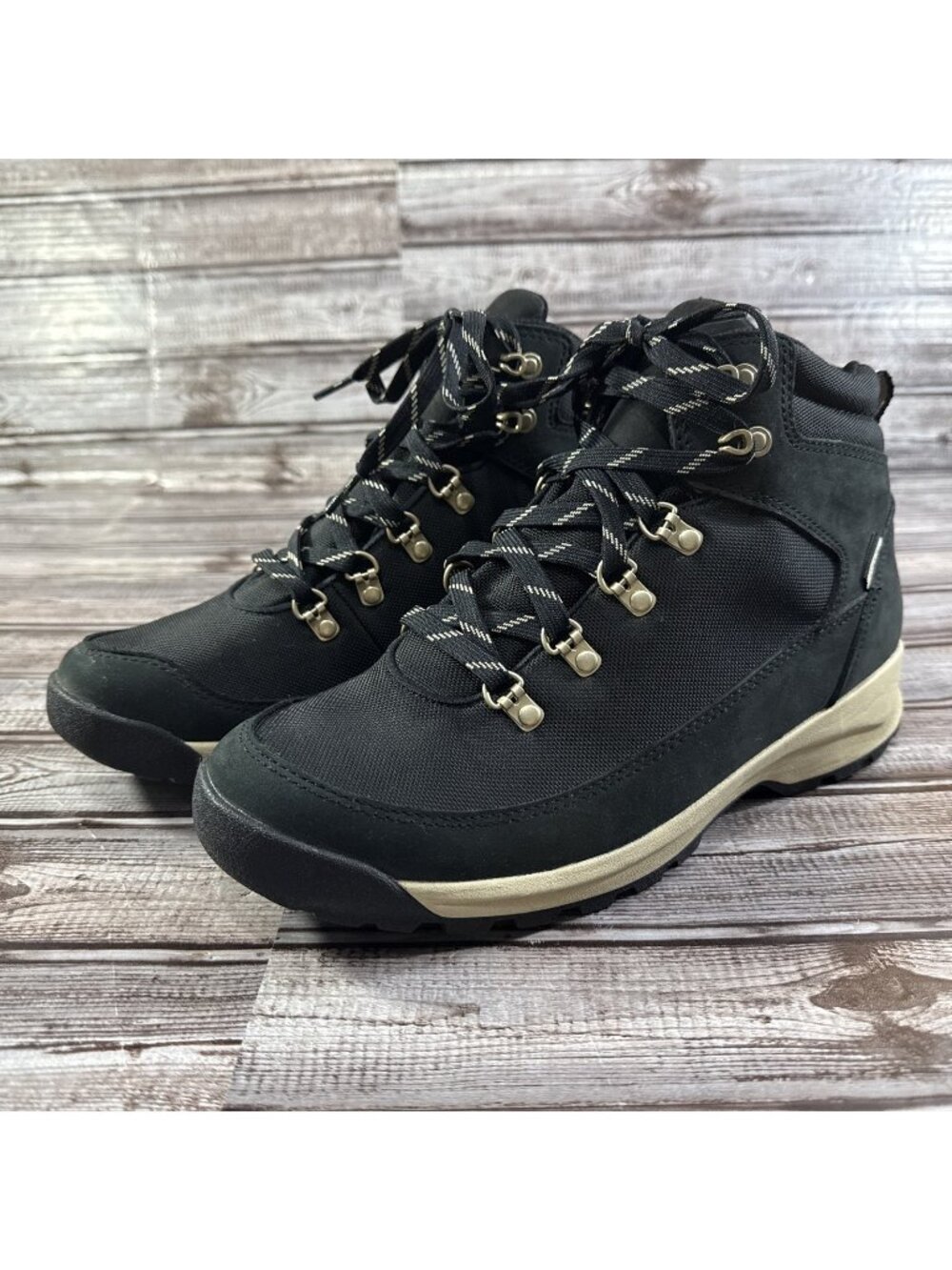 DANNER® ADRIKA HIKE BOOTS Size 9.5 Color Jet Black / Mohave New Mspr $129
